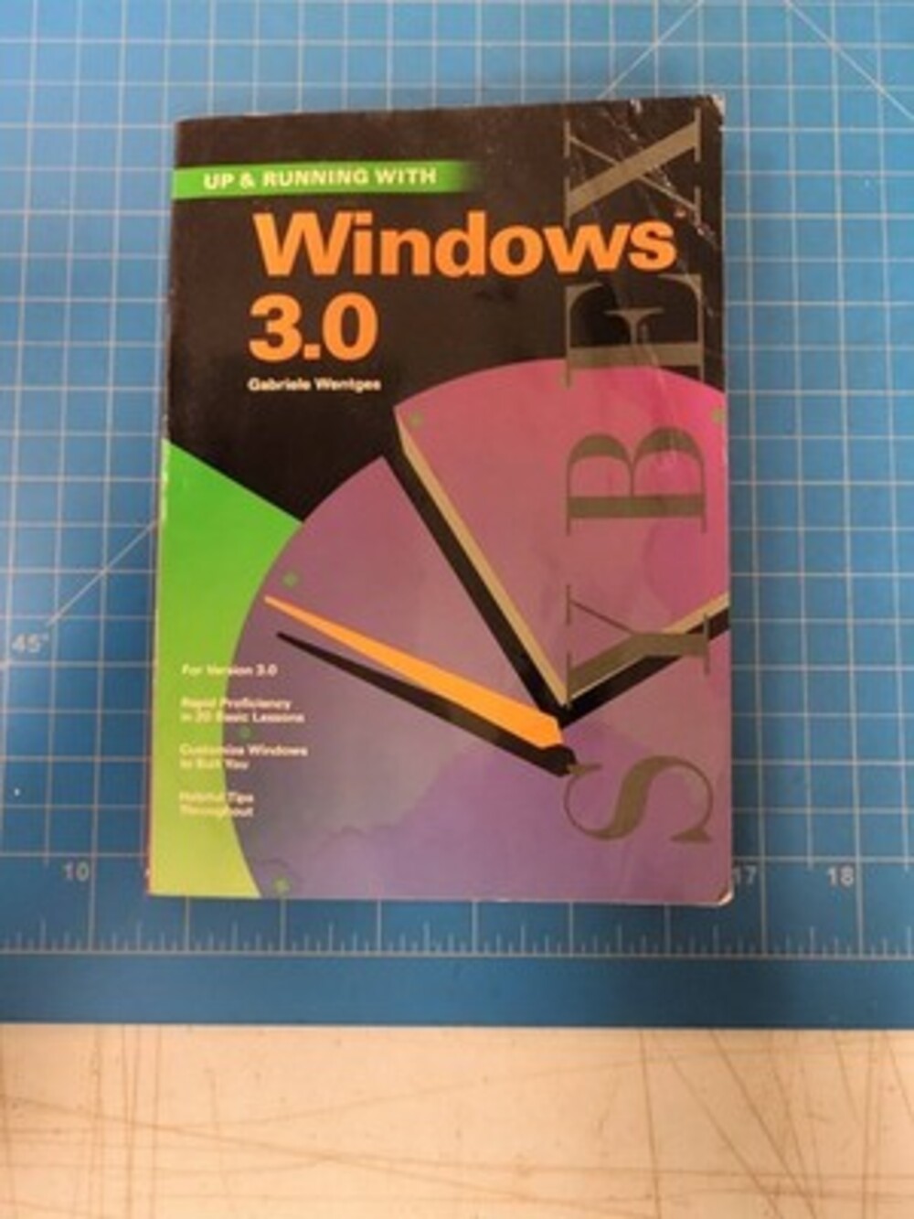 SYBEX Up & Running Windows 3.0 Gabriele Wentges Computer Book Vintage Guide